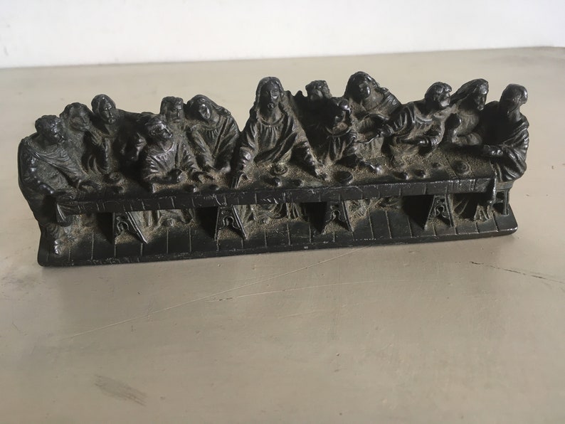Buy The Last Supper Jesus Christ Leonardo Da Vinci Bronze Finish ...
