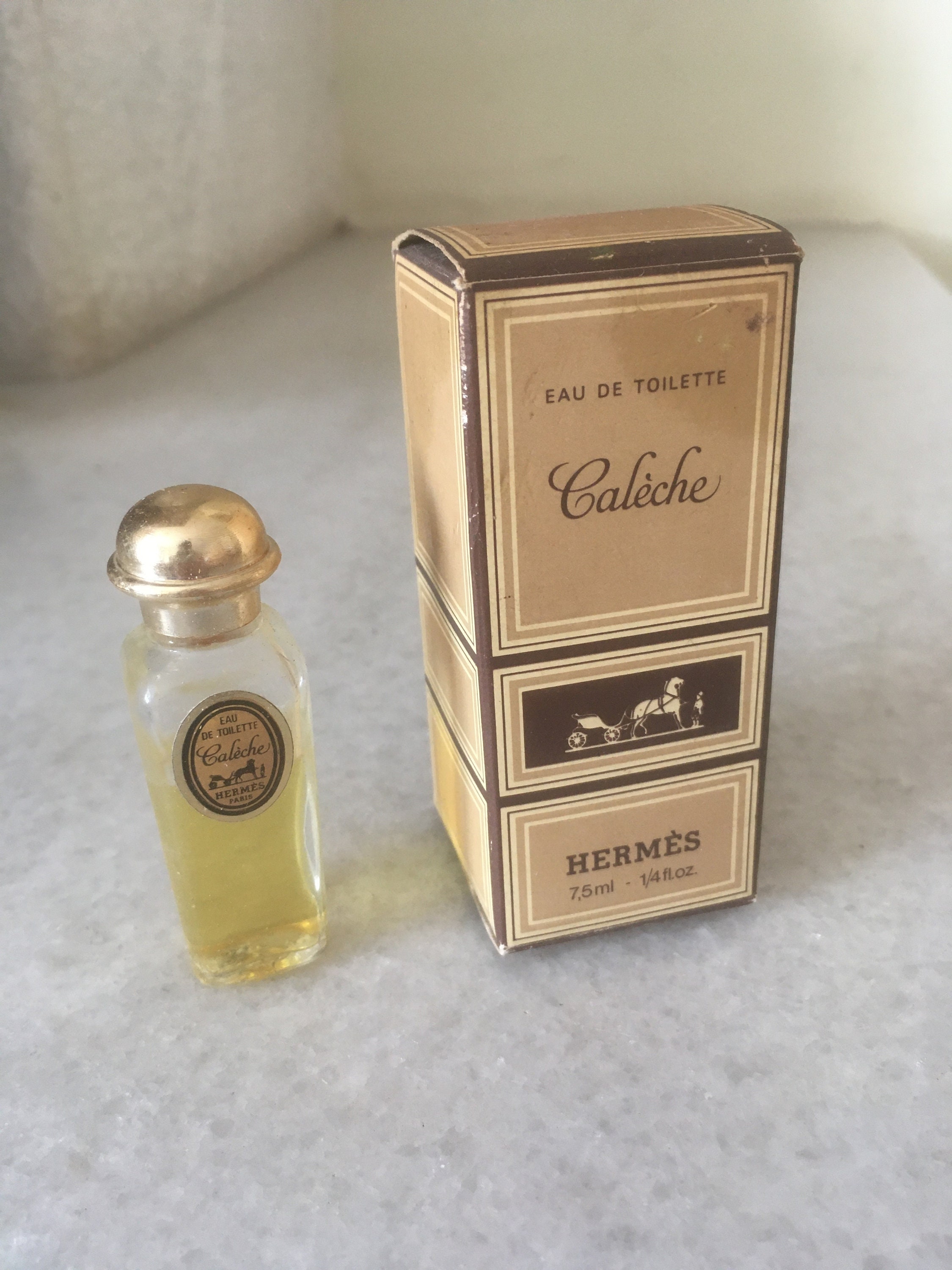 ヴィンテージ HERMES Caleche 香水 7.5 ml ミニチュア ボトル