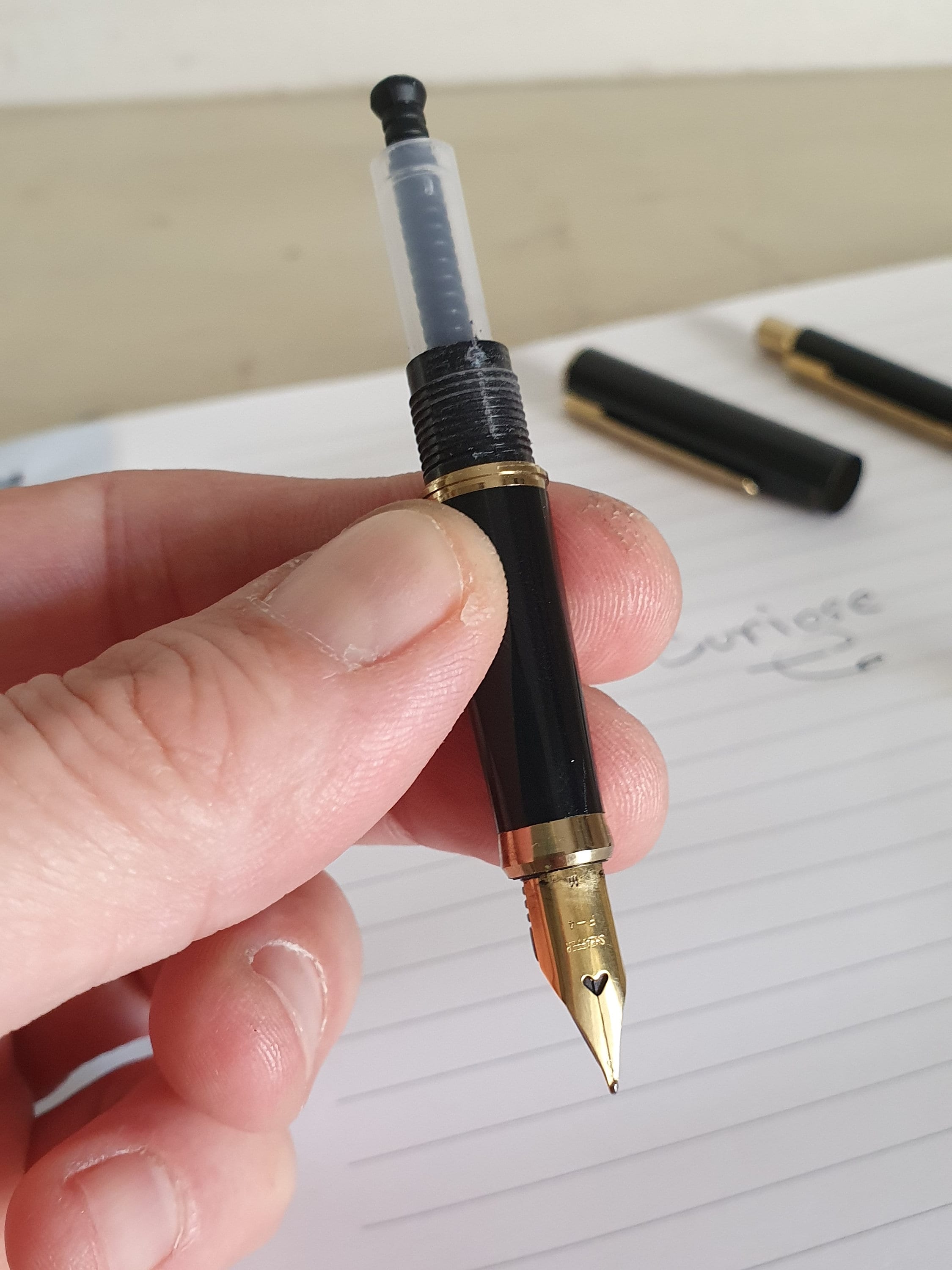 Stylo Sheaffer Vintage Avec Base Support Téléphone – Neuf Dans Son Emballage – Décoration Bureau