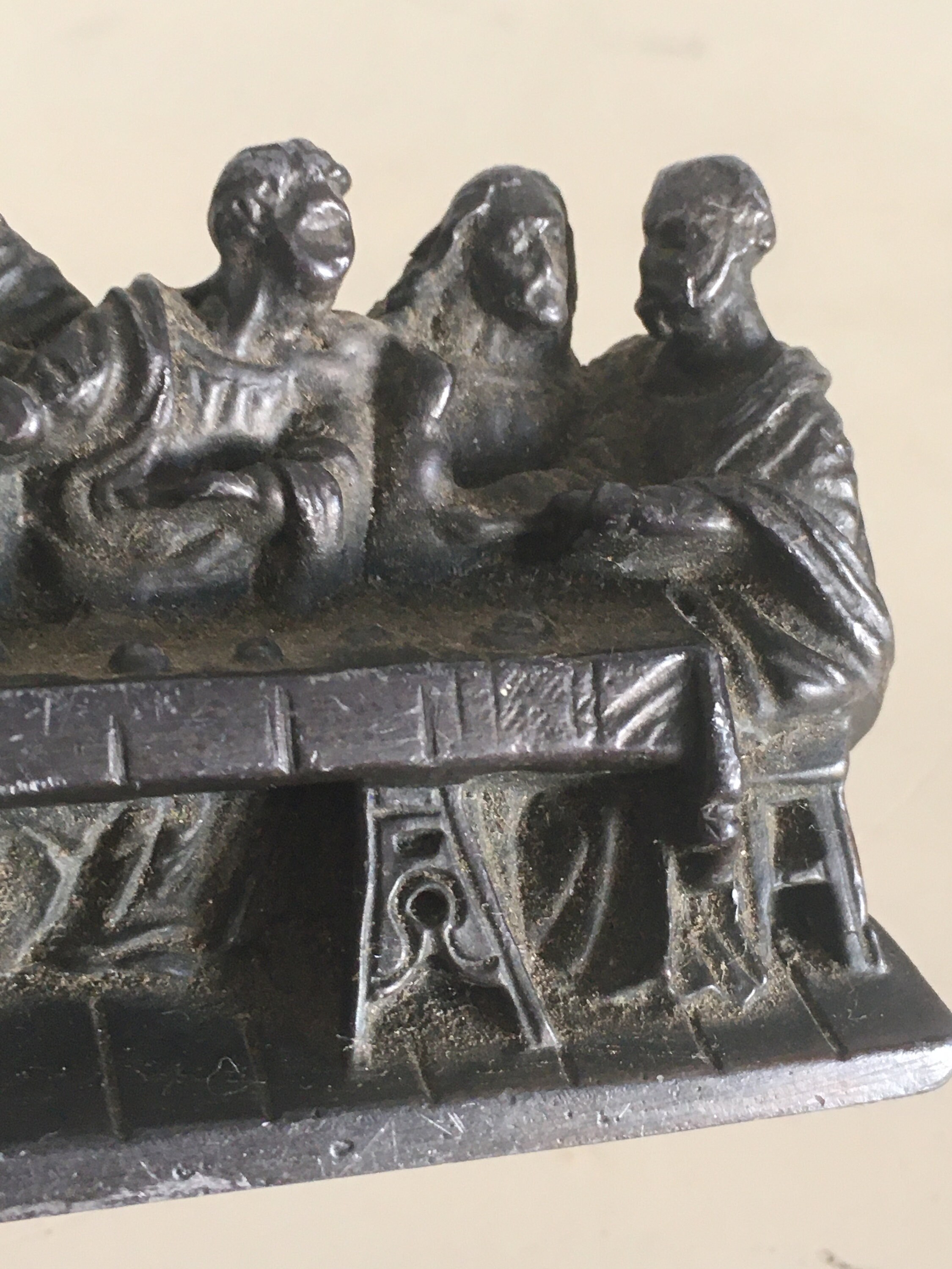 The Last Supper Jesus Christ Leonardo Da Vinci Bronze Finish. Signed ...