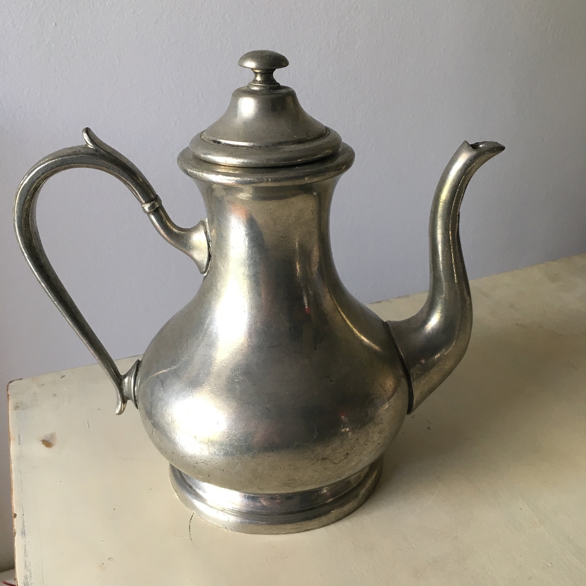 Big Pewter Teapot. Collectible Old Kettle Circa 1900's. Etsy