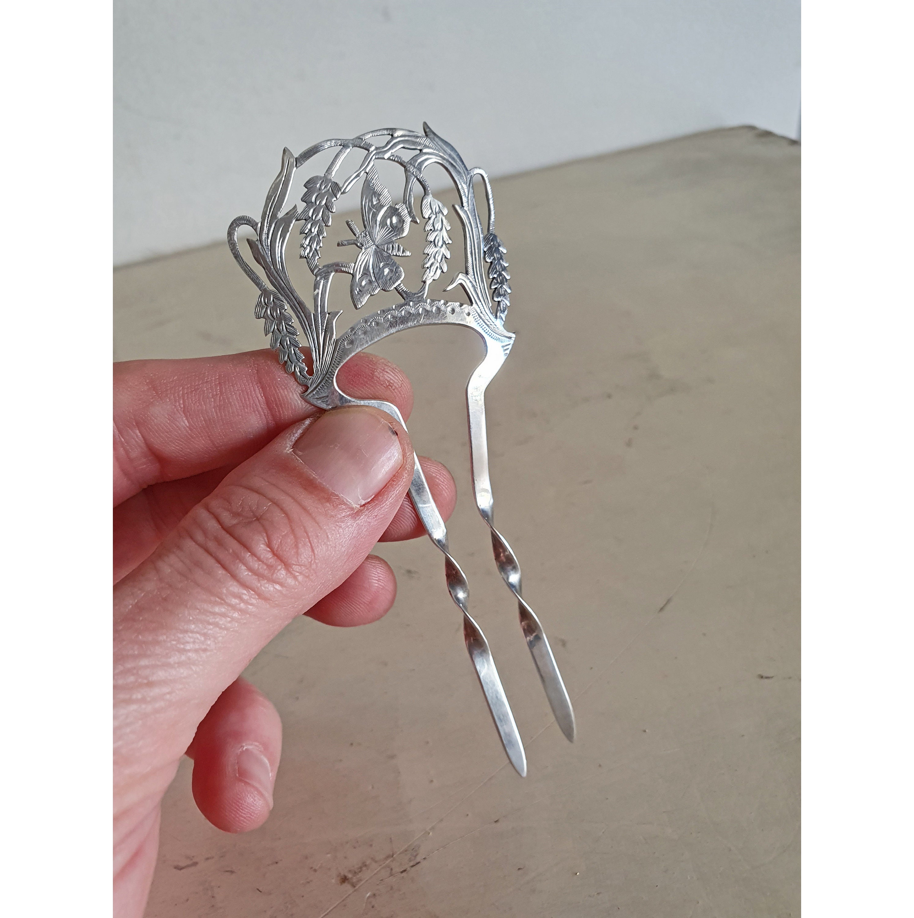 Antique Sterling Silver Hair Comb Antique Sterling Silver | Ref. no. 04195 | Regent Antiques main image 3