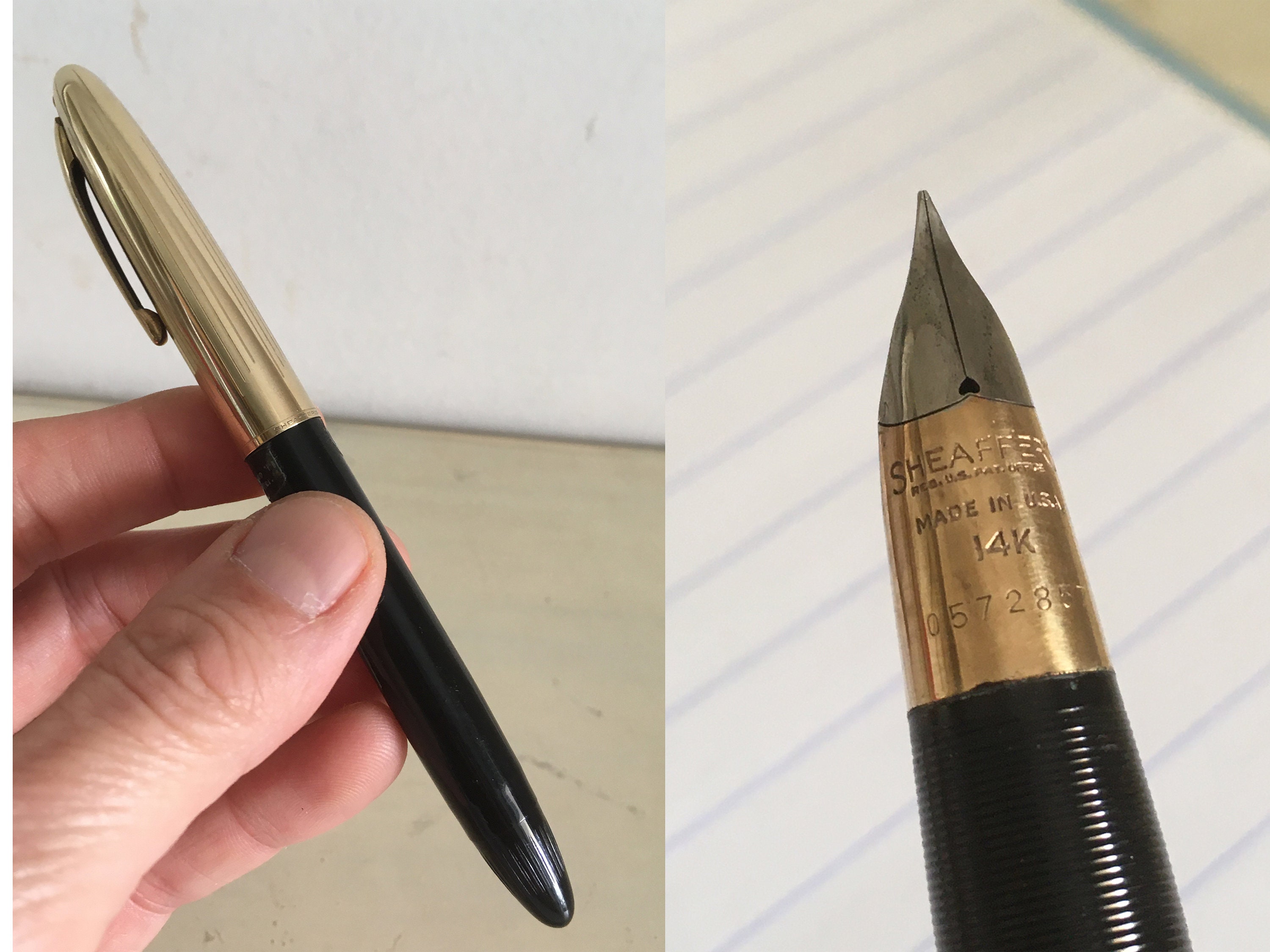 Vintage Sheaffer Fountain Pen, circa 1950 For Sale at 1stDibs
