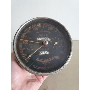 Vintage Edwards Warren Recording Bitumeter, Early 1900s Industrial Gauge, Historical Measurement Tool for Collectors.