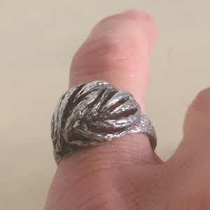 Antique Sterling Silver Ring. Hallmarked 925 Ring for Women. Handmade Vintage Jewelry from Greece.