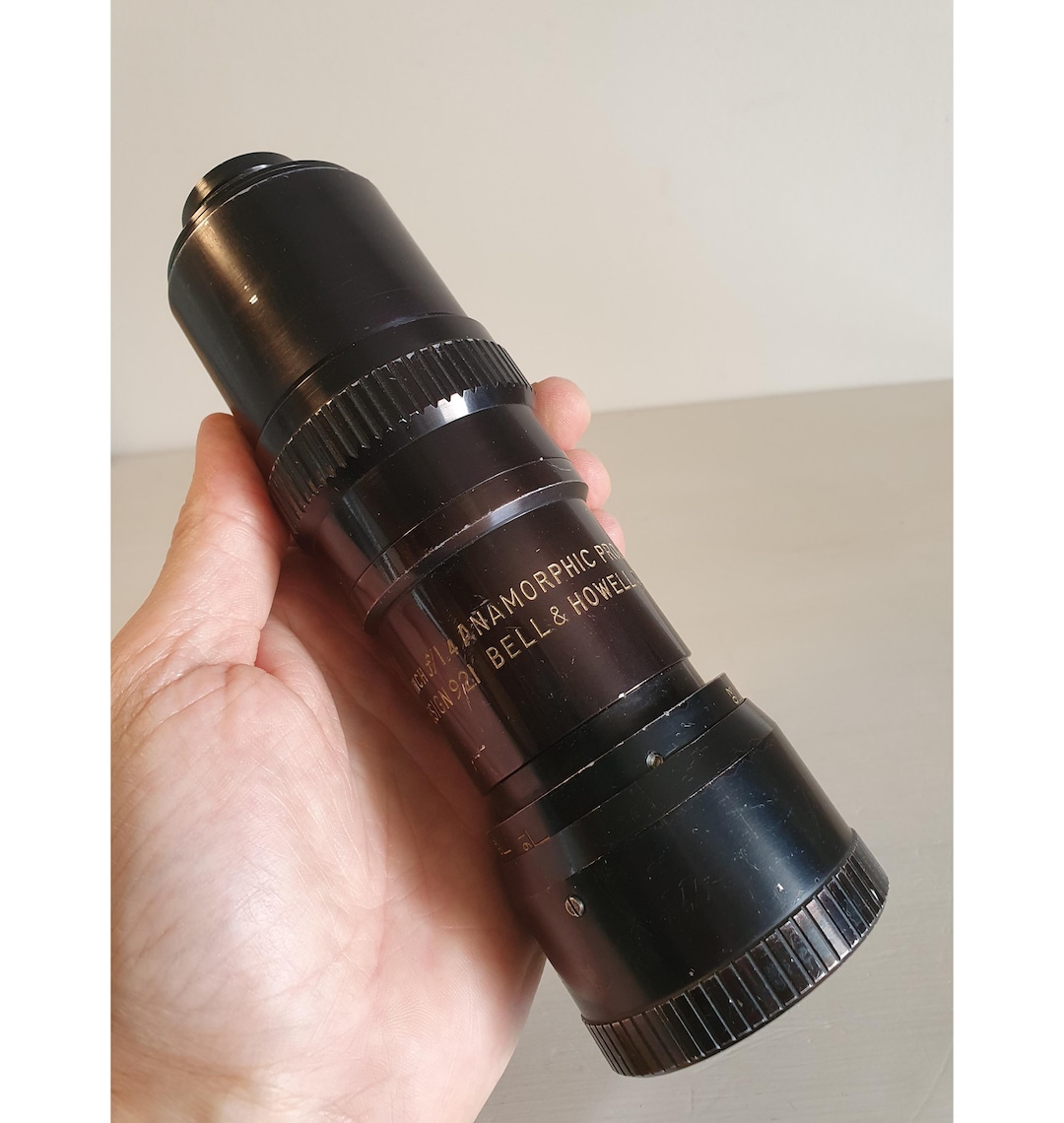 Vintage Bell Howell Anamorphic Projection Lens 16mm Cinema Theater