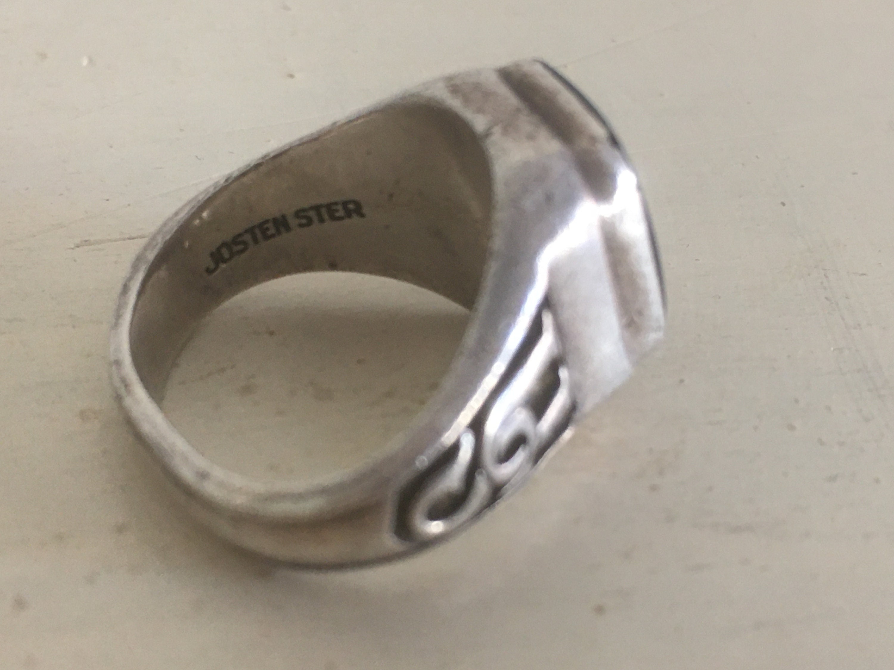 Vintage JOSTENS 925 Sterling Silver College Class Ring. '91