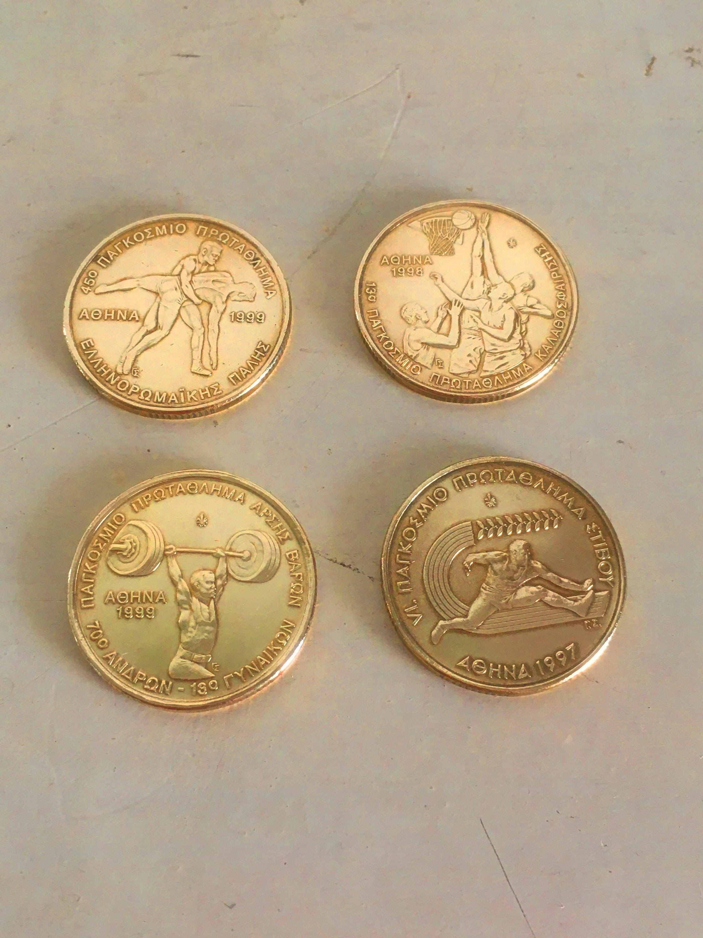 1990 gold coin - Etsy 日本