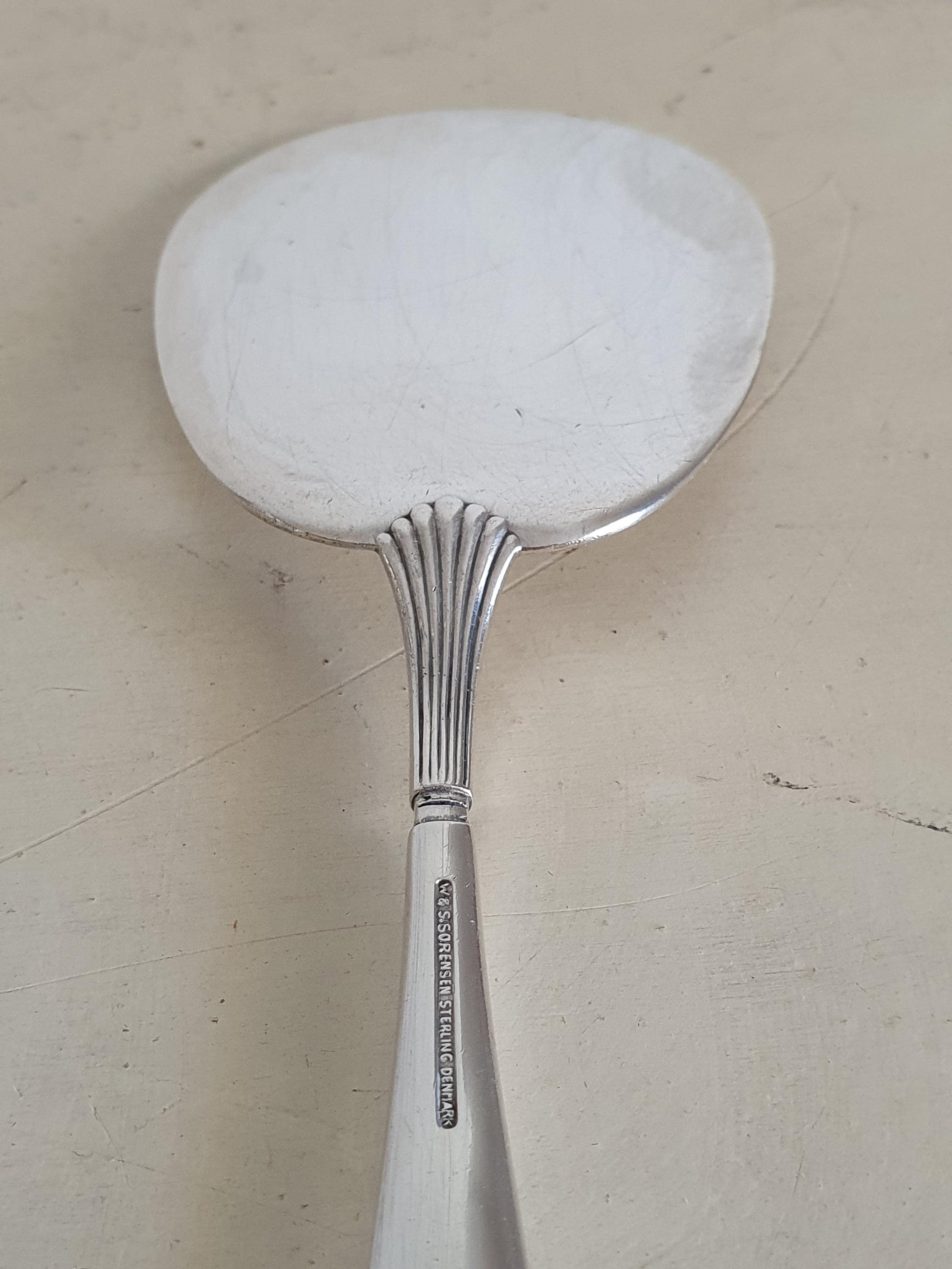 Vintage W&S Sorensen Sterling Silver Danish Cake Server