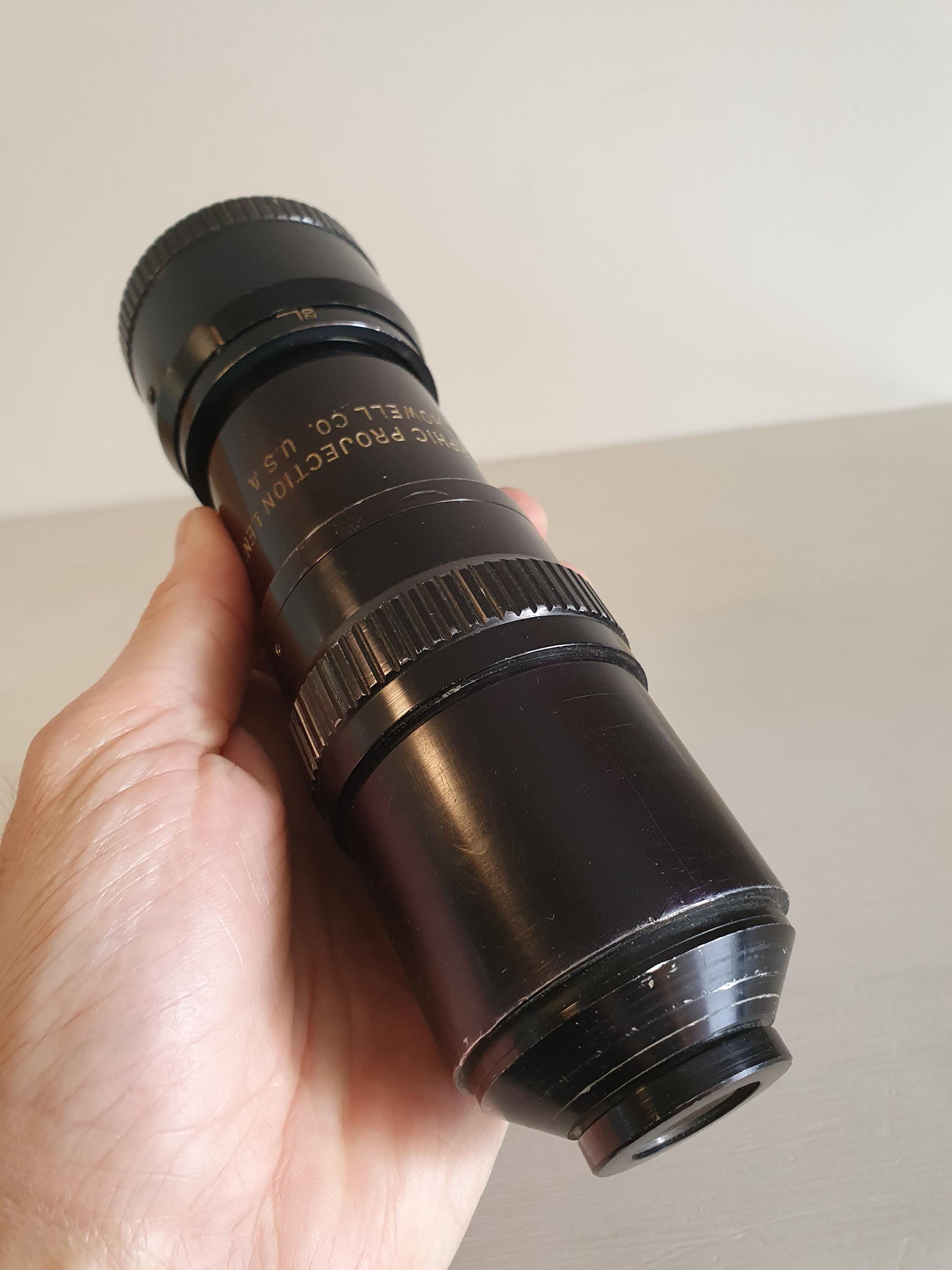 Vintage Bell Howell Anamorphic Projection Lens 16mm Cinema Theater