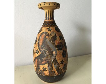 古代ギリシャ風赤絵陶器ピッチャー 古代ギリシャ風赤絵陶器ピッチャー 古代ギリシャ風赤絵陶器