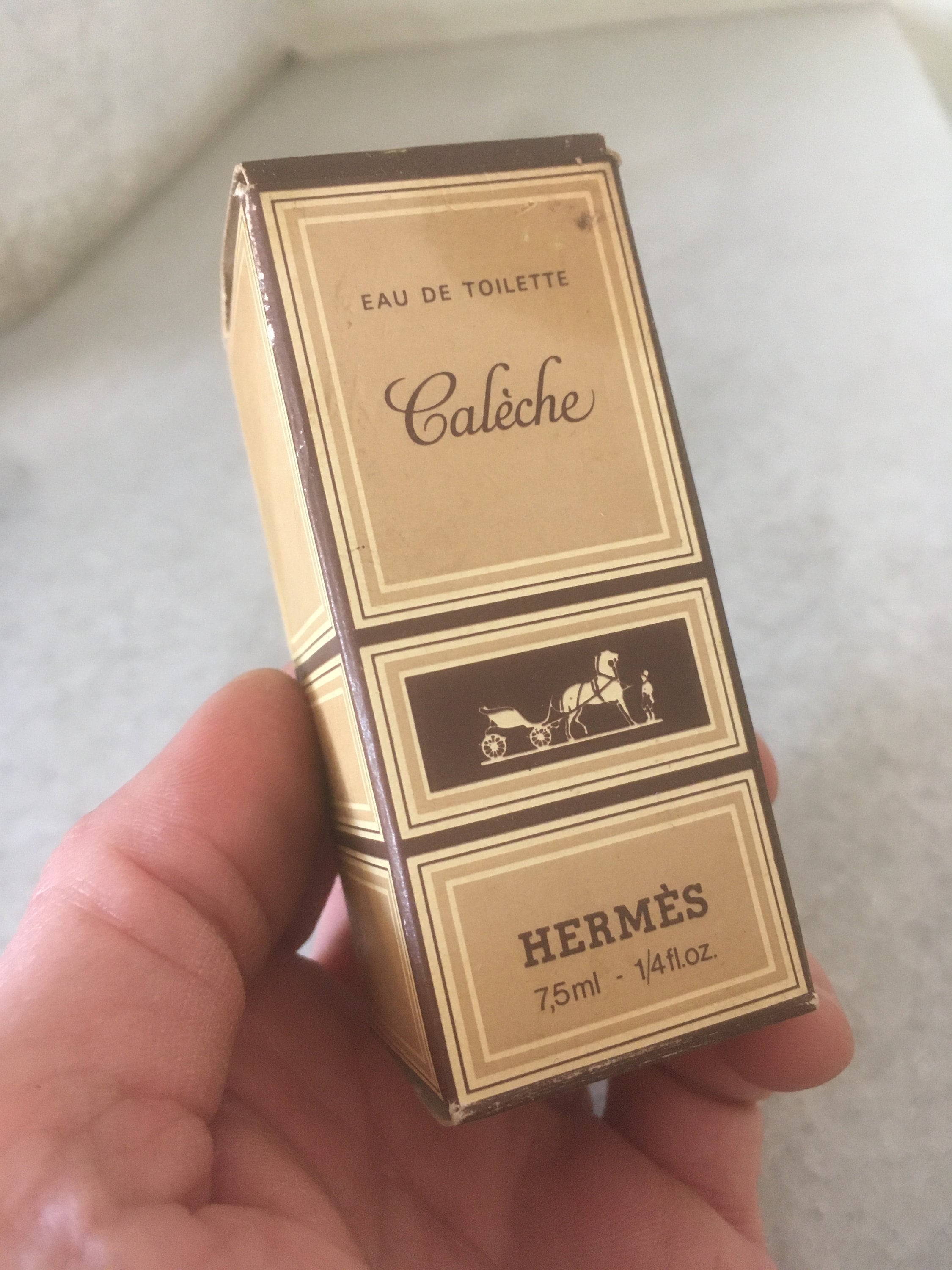 エルメス　Calèche 香水ボトル　箱付き　ブランド　お洒落　メンズ ヴィンテージ 香水瓶 元箱付 エルメス Caleche その他素材