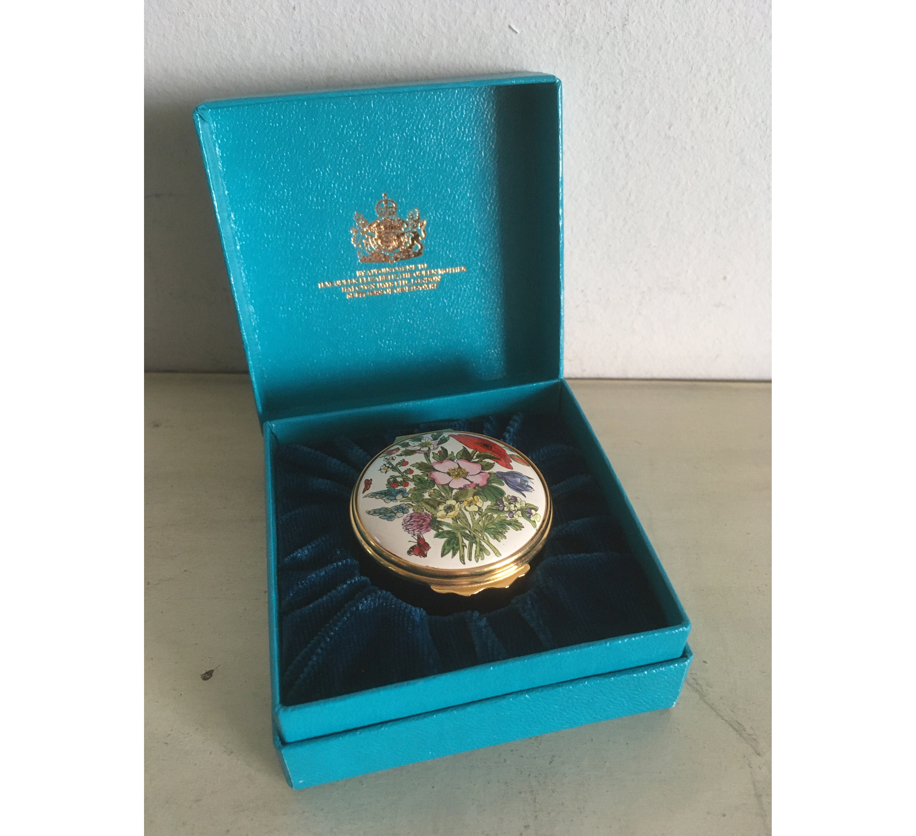 若者に人気のブランド Bilston & Battersea Enamels Halcyon Days' Revival Hinged アンティーク雑貨
