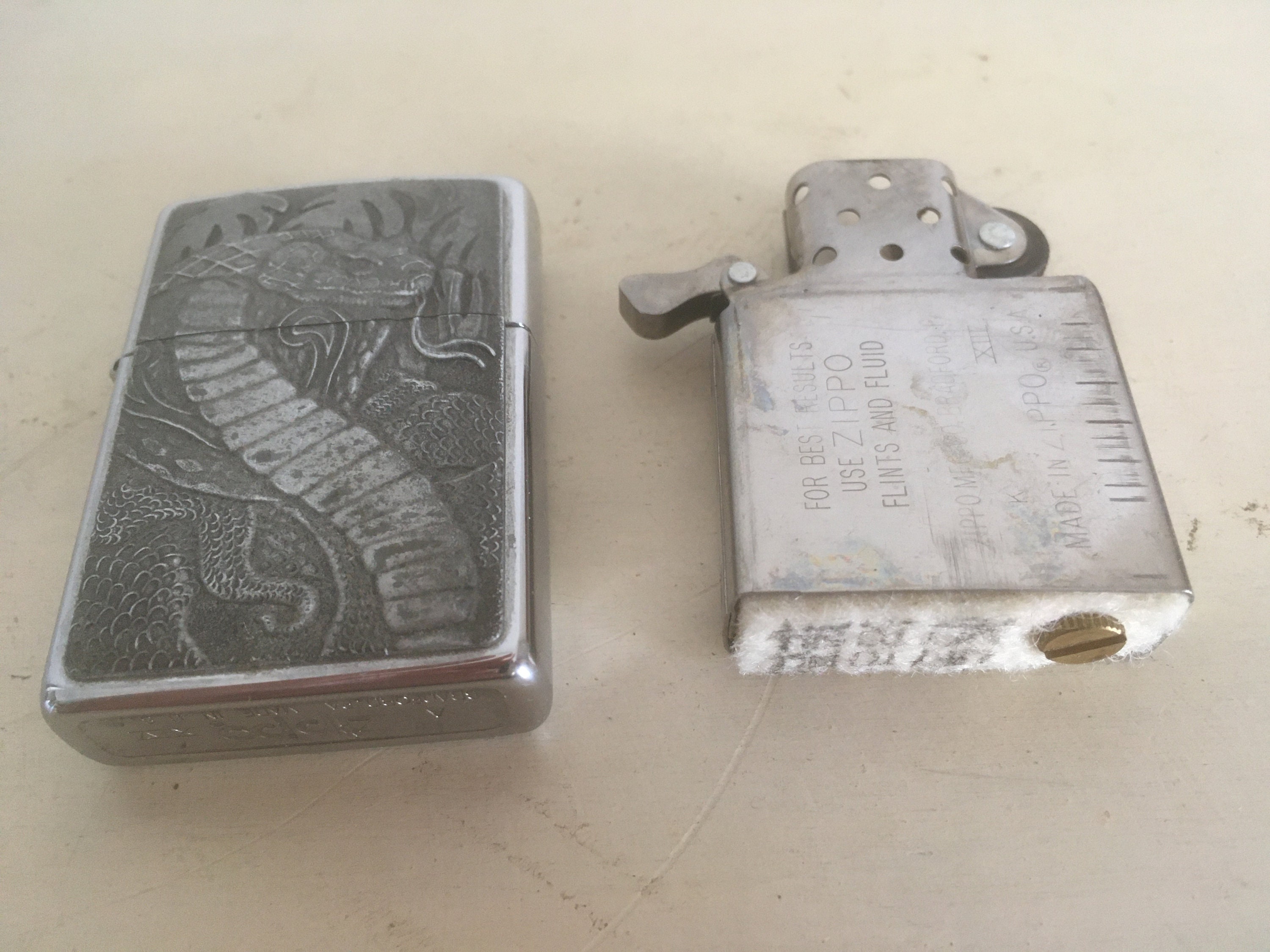 Vintage Zippo Lighter A XIV. 1998's Zippo Made in USA. Etsy