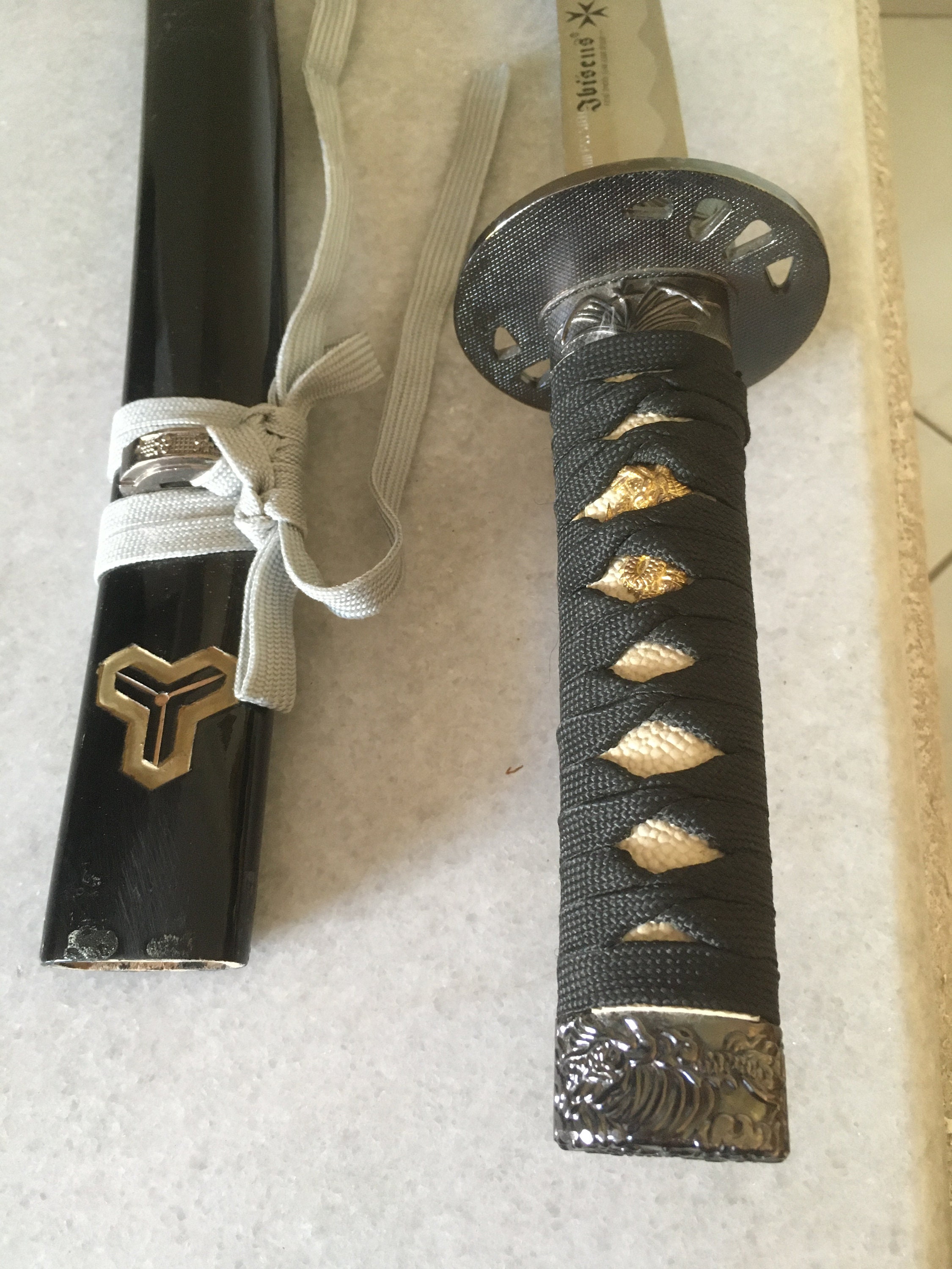 Katana Sword & Wood Sheath. Stainless Steel 25 Cm - 9.8 Inches