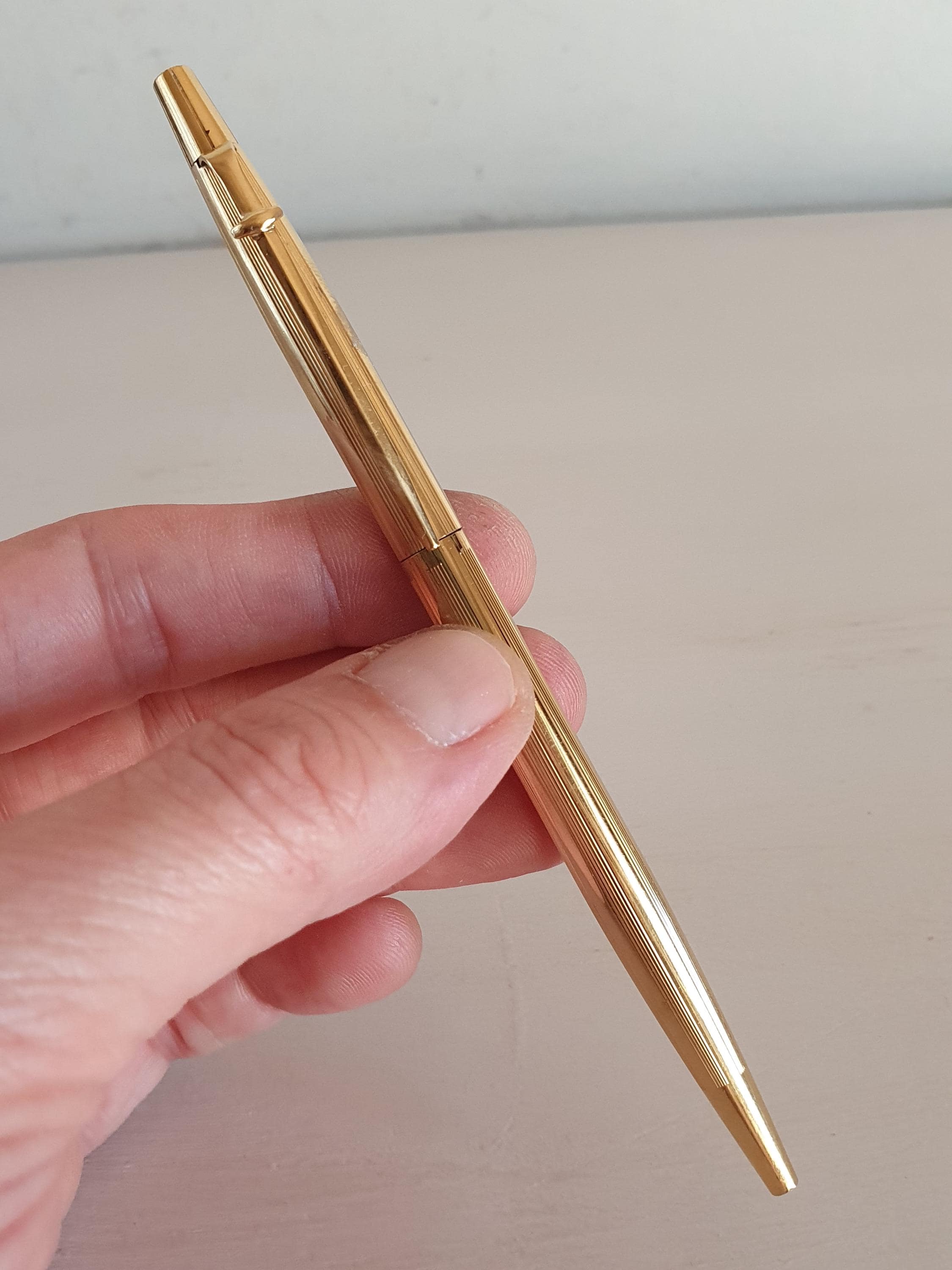 GW特価5/6迄【ヴィンテージ美品】CARAN D'ACHE BP＆SPセット Vintage Caran D'ache Swiss Gold Plated Ballpoint Pen, Serial