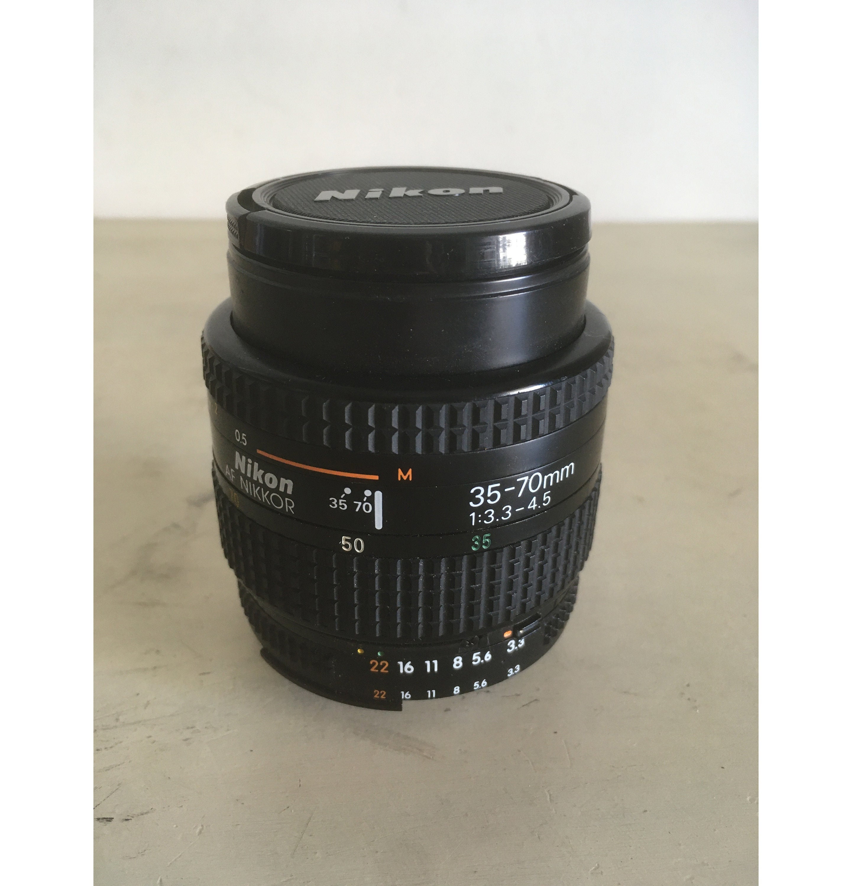 Nikon Nikkor Photo Lens 35-70mm, 1:3.3-4.5, AF Zoom, Made in Japan 