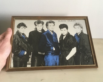 Rare 1980&#39;s Duran Duran Pop Art Mirror. Screen Printing Vintage Mirror,  New Wave, 80&#39;s Music Collectible Memorabilia.