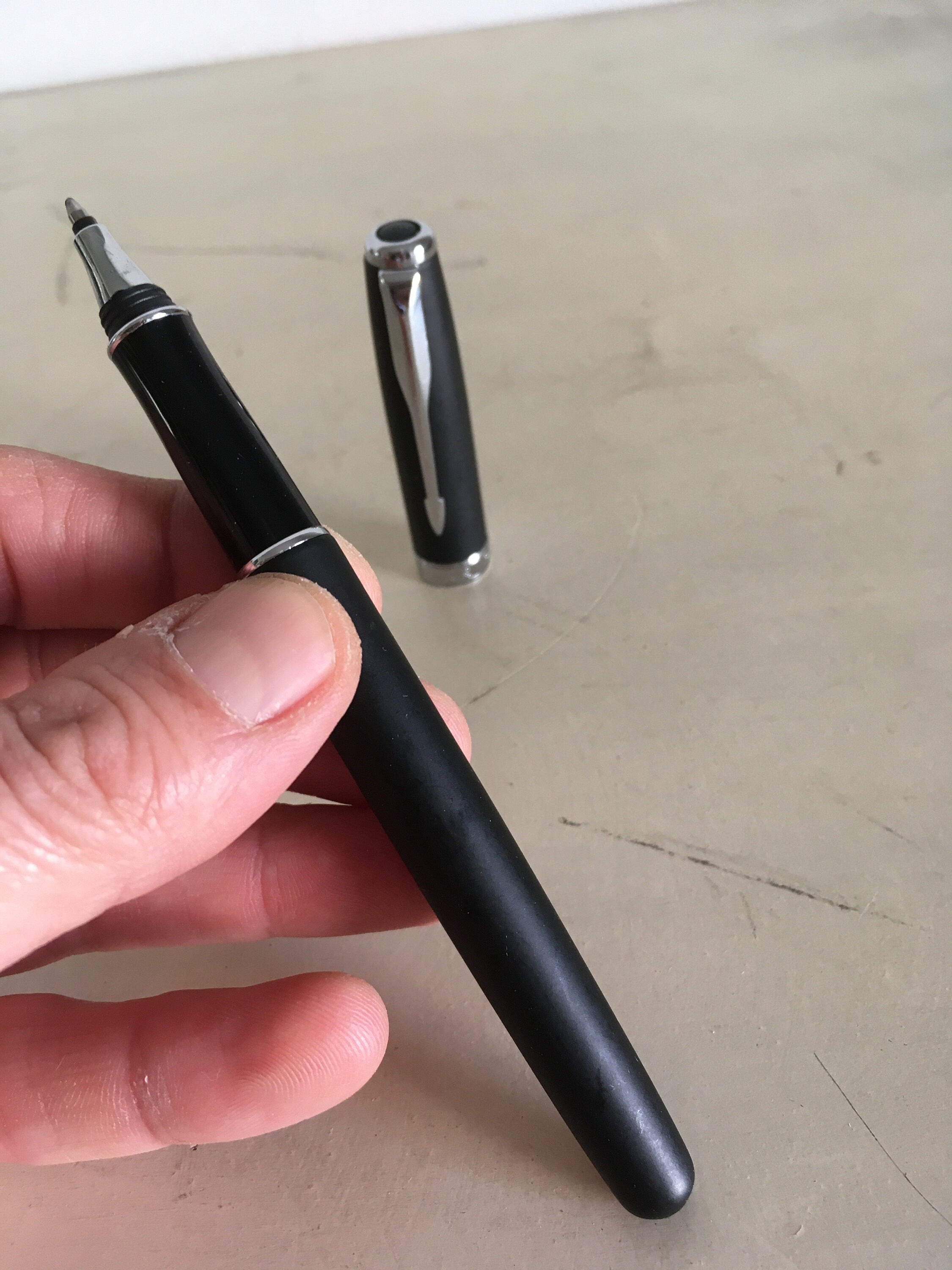 Parker Sonnet France Code IIIQ Matte Black & Chrome Slim Ballpoint