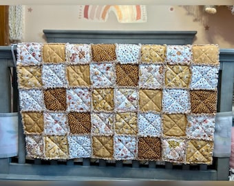 Floral Boho Rag Quilt