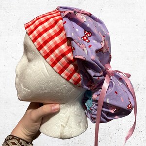 Cotton Candy Mouse Bouffant Scrub Cap