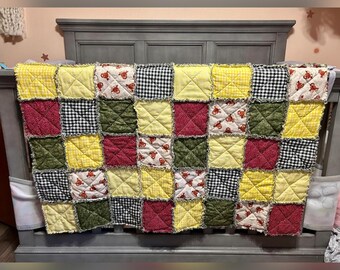 Highland Cow Rag Quilt