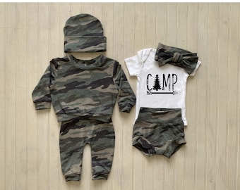 Camo baby outfit, Camouflage headband, Camo baby pants, Camo Girl Shorts, Camo boy outfit, Toddler Outfit, Preemie baby, Baby Shower Gift