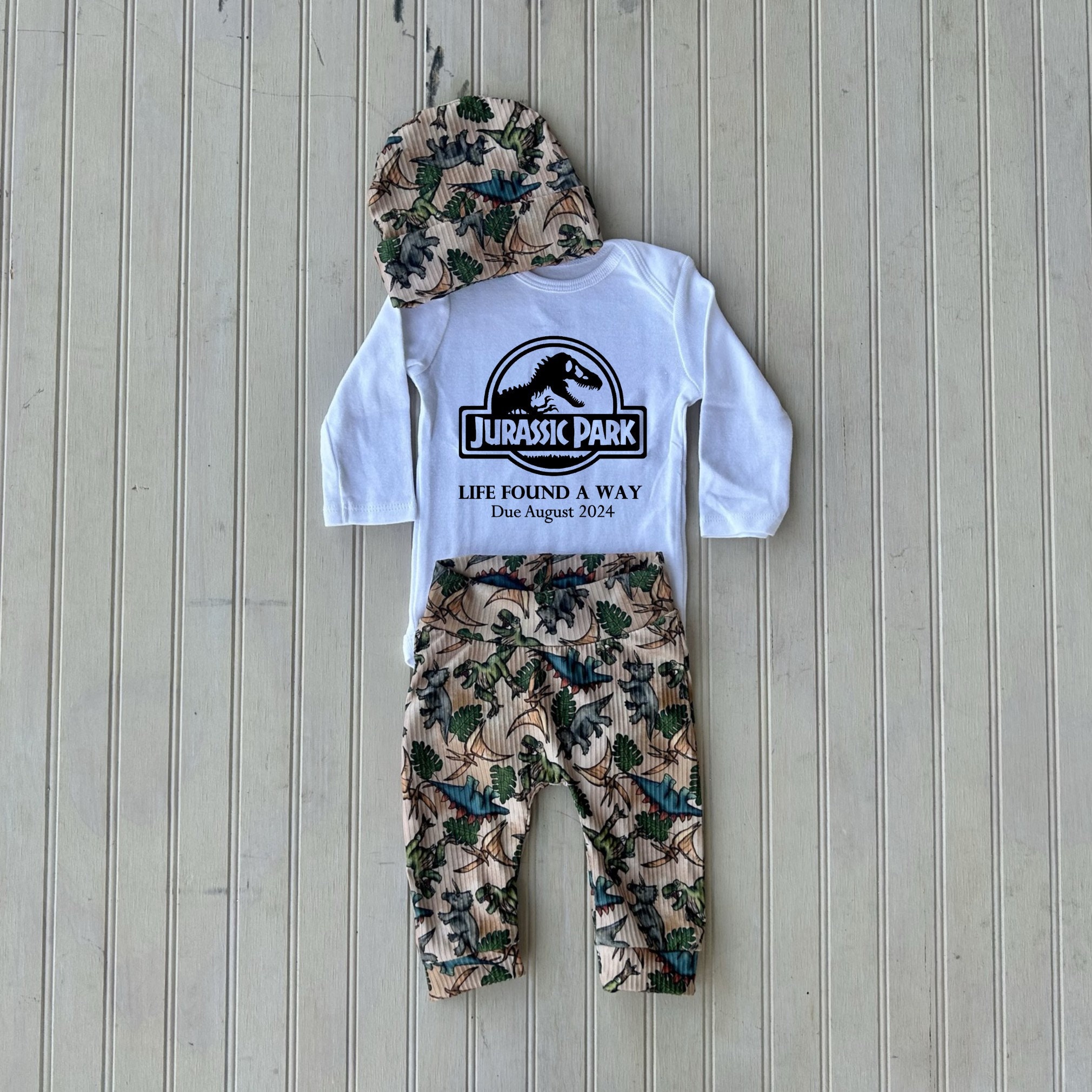 Jurassic Park Pregnancy Announcement Onesie Life Found a Way