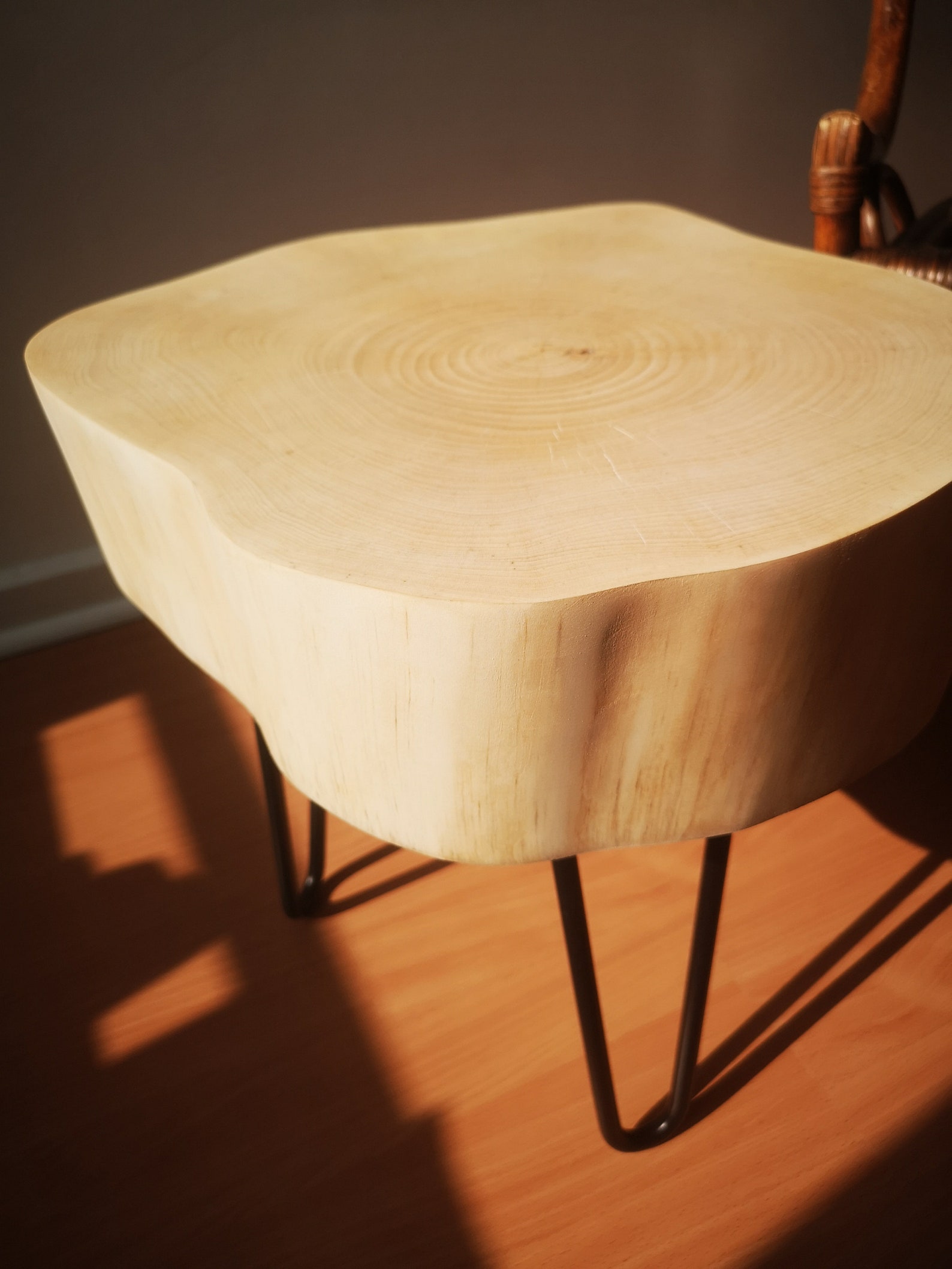 Tree trunk coffee table solid wood bedside table side table Etsy