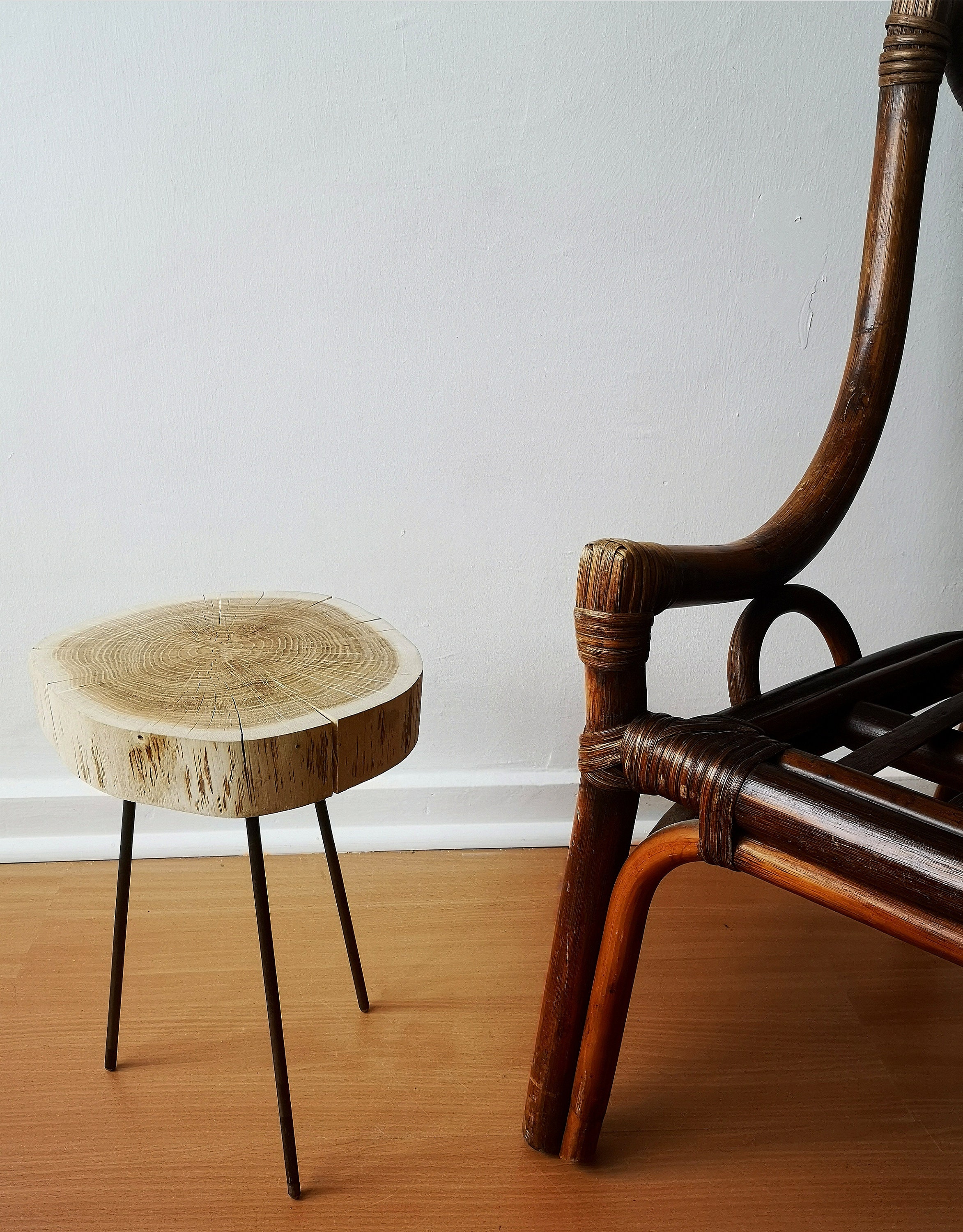 Tree trunk coffee table solid wood bedside table side table Etsy