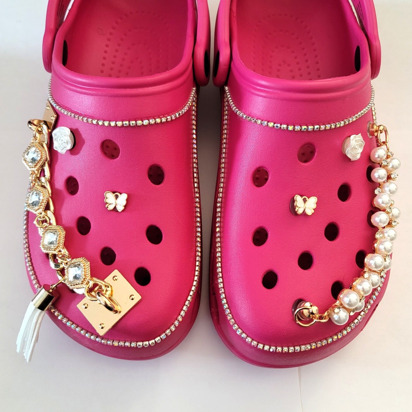 Crocs Chain 3pc Bundle Shoe Charms Etsy