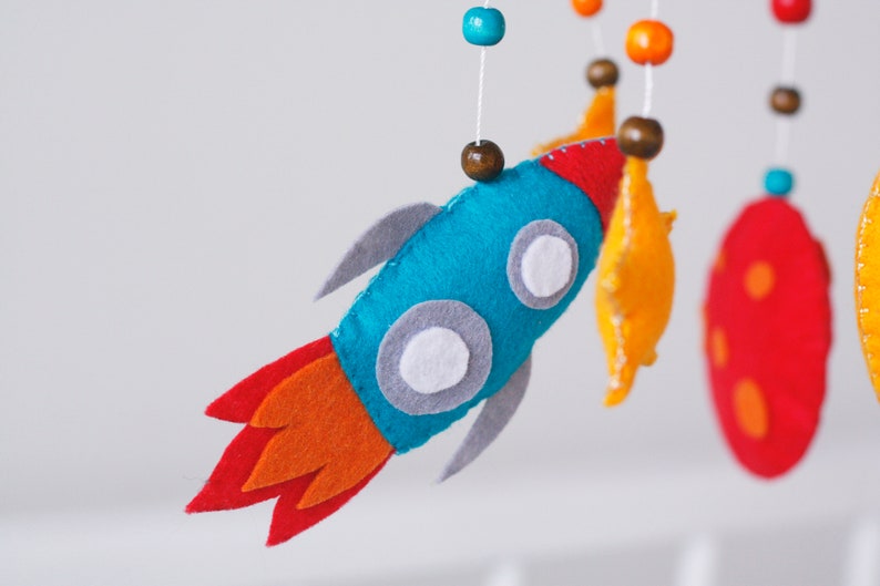 Baby Astronaut Mobile Crib Cosmos Mobile Stars Nursery Space Etsy