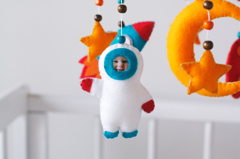 Baby Astronaut Mobile Crib Cosmos Mobile Stars Nursery Space Etsy