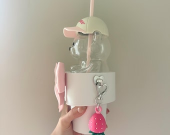 Bearista Straw Topper Keychain