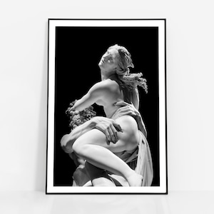 Poster die Entführung der Proserpina Skulptur von Bernini, Renaissance Kunst, Barock Dekor Wand Kunst