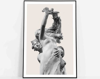 Apollo and Daphne Print: Bernini Sculpture, Baroque Marble Art