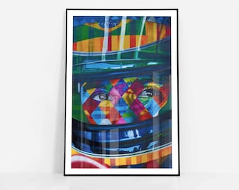 アイルトン・セナ F1ヘルメット ウォールアート：ホンダ・マクラーレン