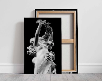 Apollo and Daphne Canvas Print: Bernini Sculpture, Greek Mythology Wall Art