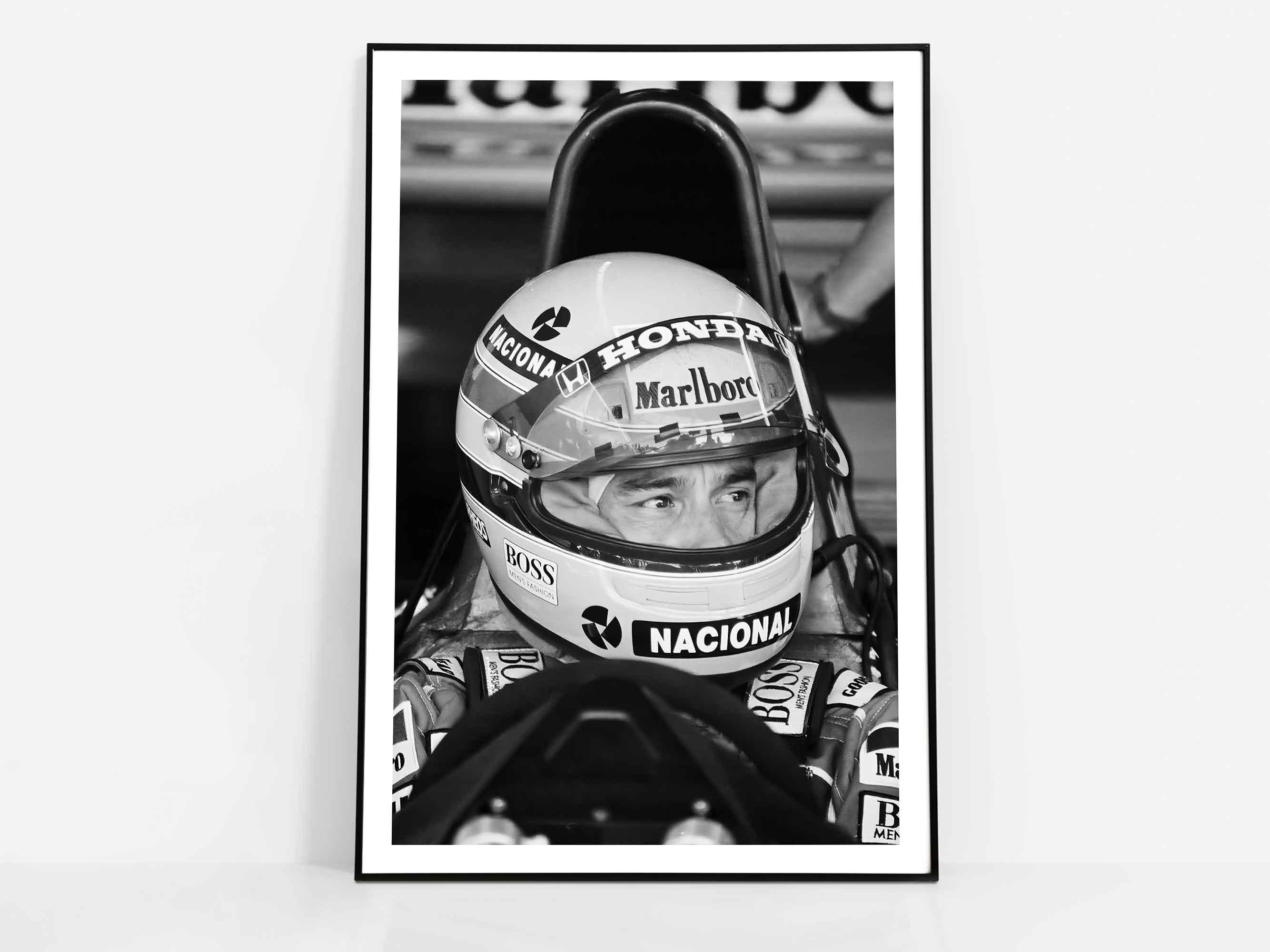 アイルトン・セナのポスター、F1レースの壁アート、フォーミュラワン