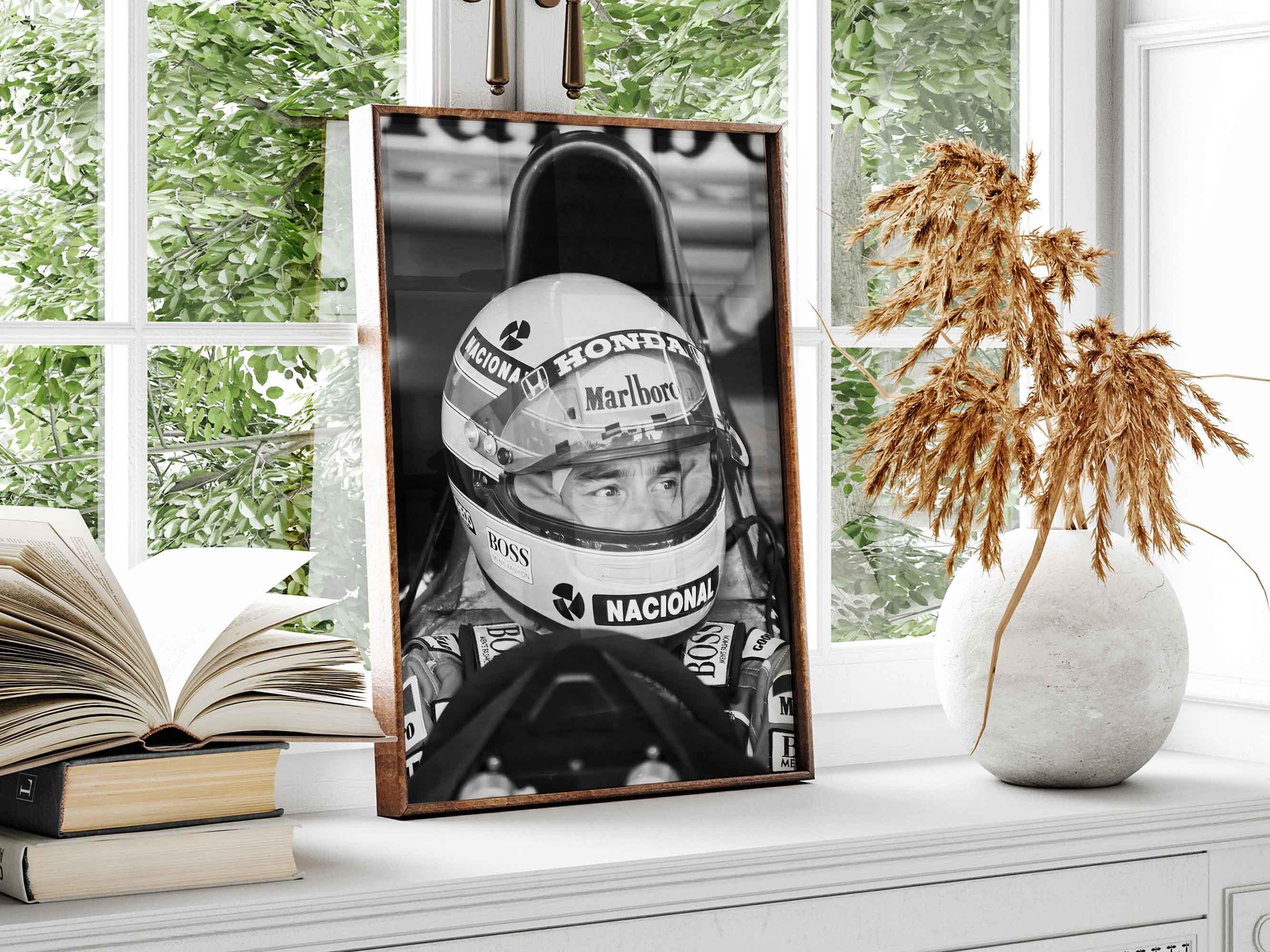 非売品　アイルトン・セナ　壁掛け アイルトン・セナのポスター、F1レースの壁アート、フォーミュラワン