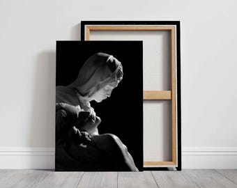 Pieta Canvas Print: Michelangelo Sculpture, Renaissance Art Decor
