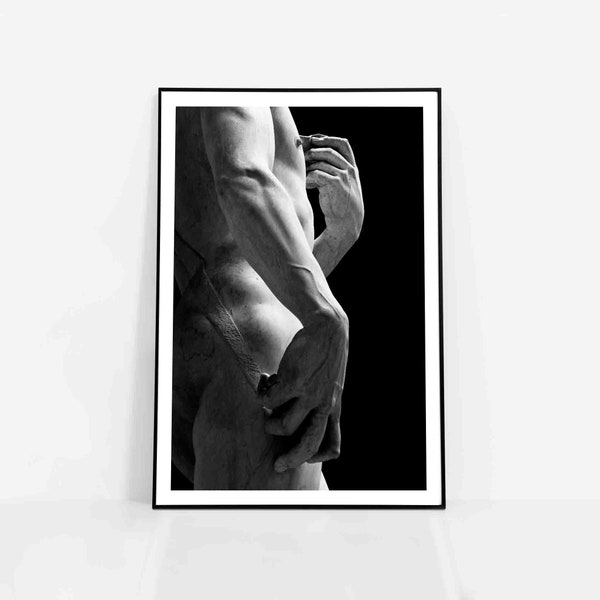 David sculpture Michelangelo Print, Hands Wall Art, statue Poster | Italian artist, Renaissance masterpiece
