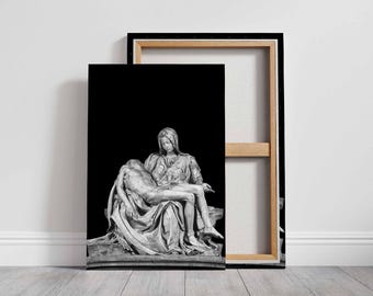 Pieta Canvas Print: Michelangelo Sculpture, Renaissance Wall Art