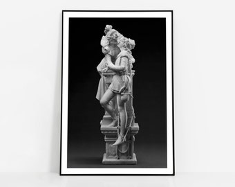 Romeo en Julia beeldhouwkunst print: Ferdinando Vichi muurkunst