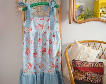 Sukienka vintage, Sukienka pikowana, Sukienka patchworkowa, Sukienka japońska, Sukienka słodka, Sukienka kolorowa, Sukienka hippie,