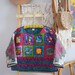 Vintage Quilt Bow Sweatshirt - Tan main image 1