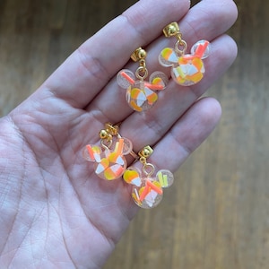 Boucles d&#39;oreilles Mickey en bonbons au maïs