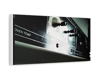 Lienzo para panel de control de horno antiguo