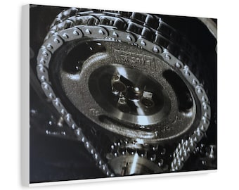 Cadena de distribución del motor Lienzo mate