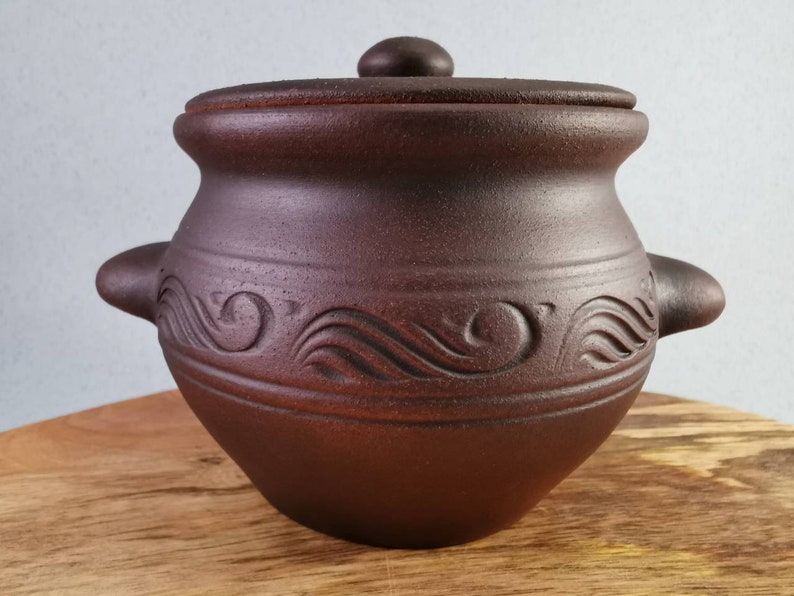 Small Pottery Bowl With Lid Pottery Handmade Stoneware Salt Etsy